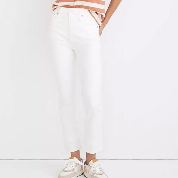 NWT Madewell The Perfect Vintage Jean White Cropped Size 30 - Picture 2 of 11